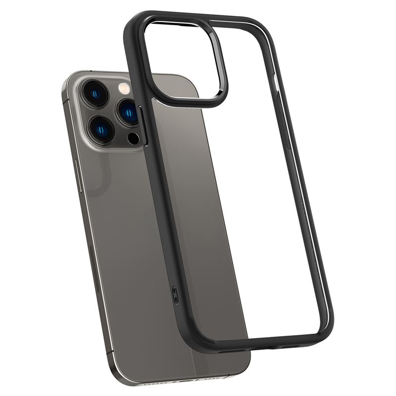 Husa de protectie hibrida Spigen Ultra Hybrid pentru iPhone 14 Pro Max, negru mat (iPhone 14 Pro Max, ACS04817) by www.silkase.ro